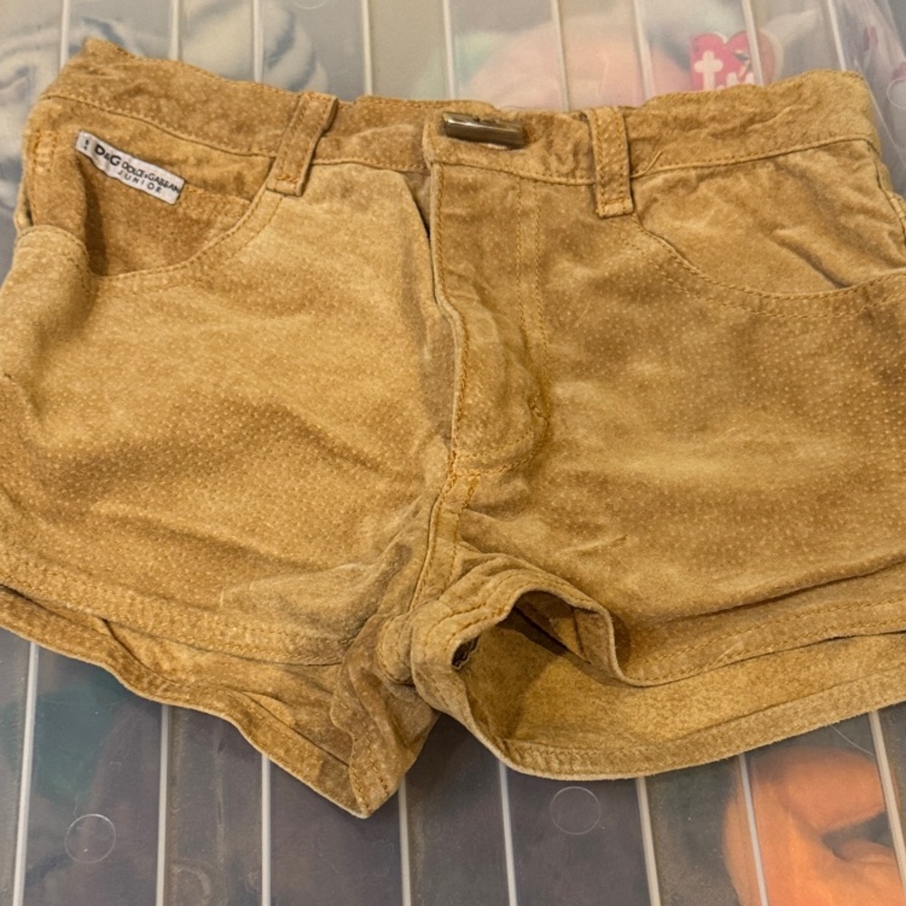 Dolce & Gabbana Junior Golden Tan Shorts, Size 8